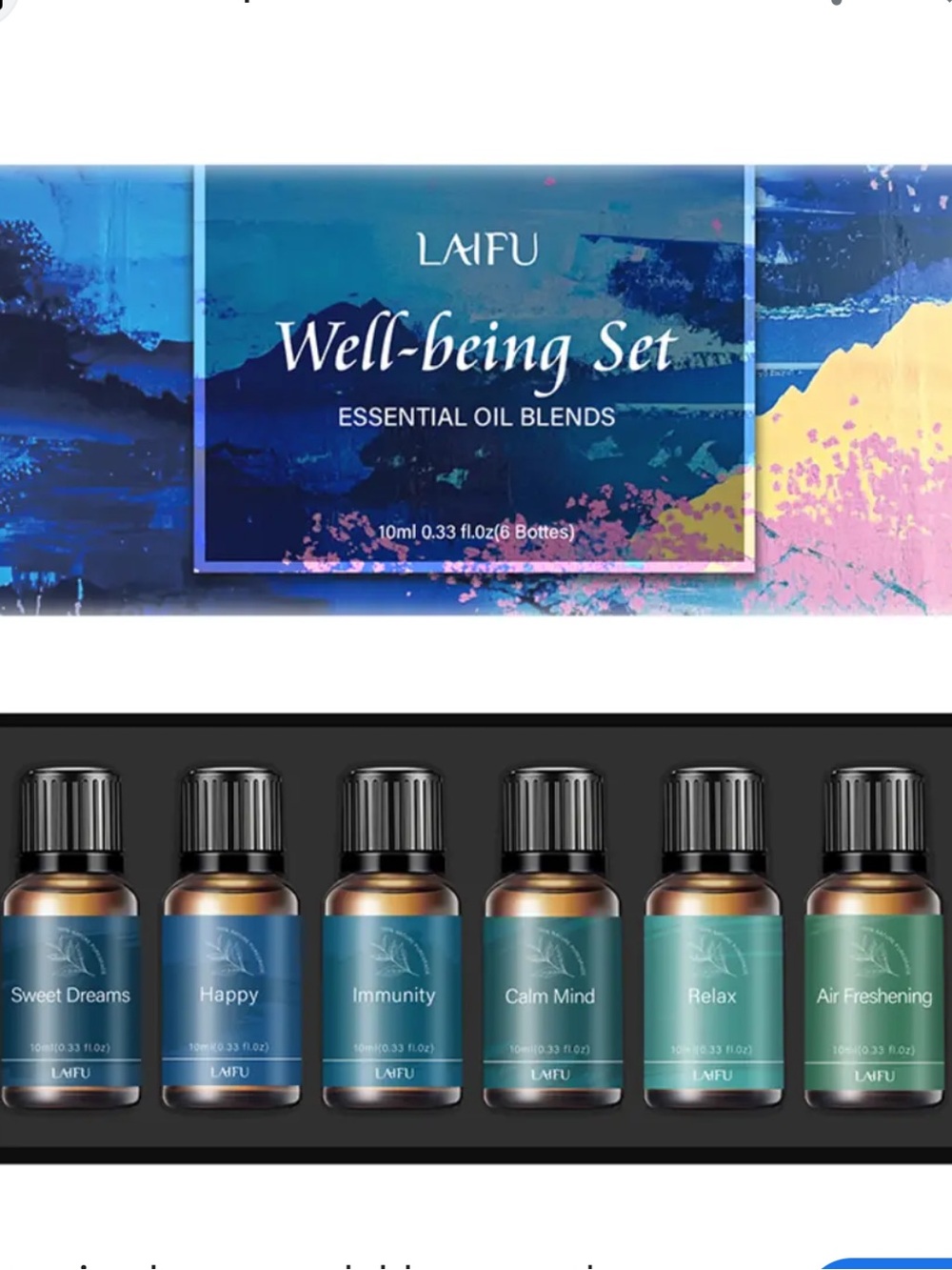 Essential Oil Blends Set Well-Being Blend Gift Set Sweet Dreams Happy Serenity